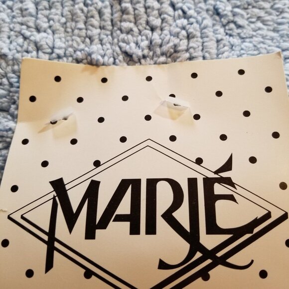 Vintage 80s Bathroom Mat Rug Heavy Cotton Washable Made in USA Blue - Picture 6 of 9